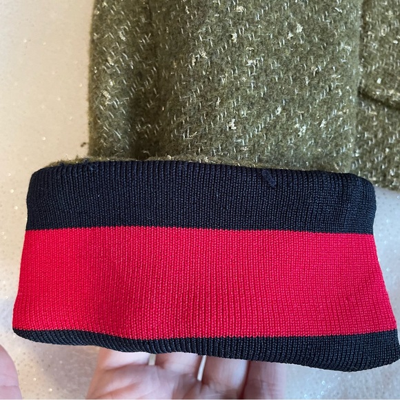 A New Day Green Metallic Wool Blend Lady Jacket ✨ - Picture 6 of 16